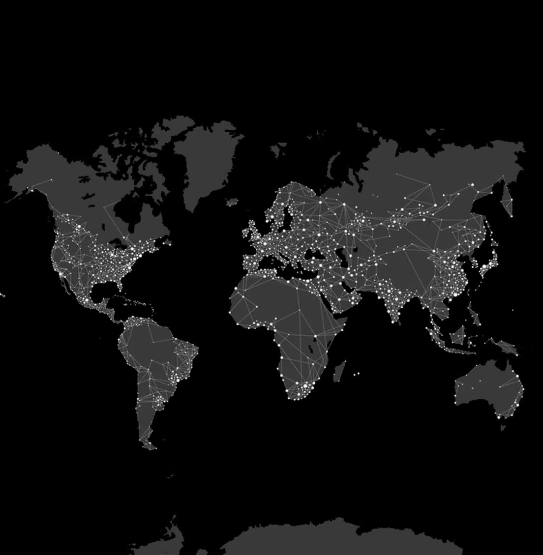 Dotted world map