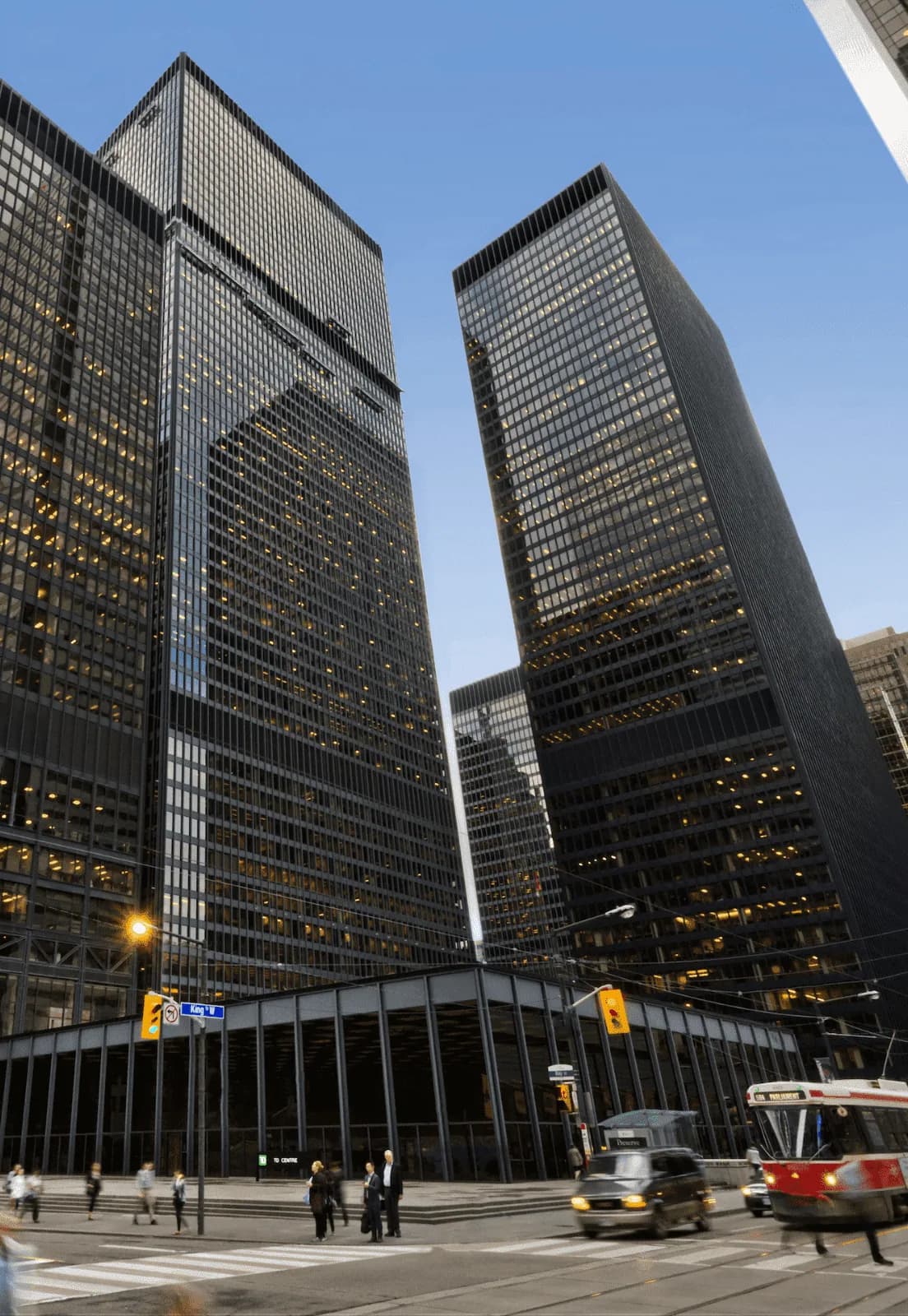 Toronto financial district towers